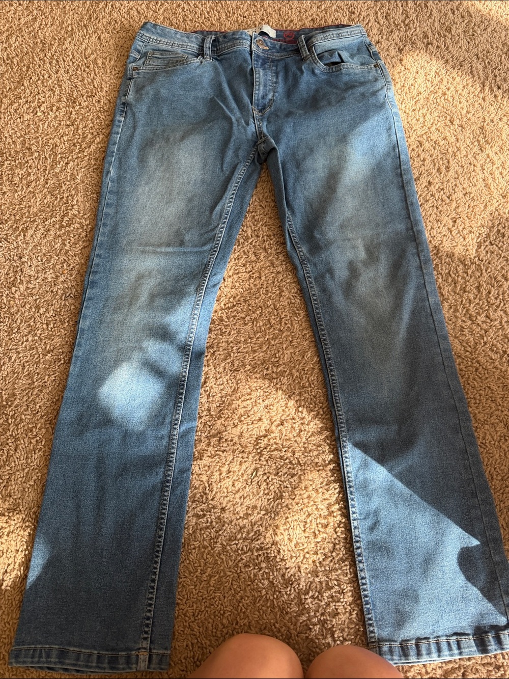 rebels Light Blue Slim Straight Men's Jeans